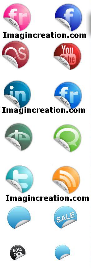 sticker social media icons download