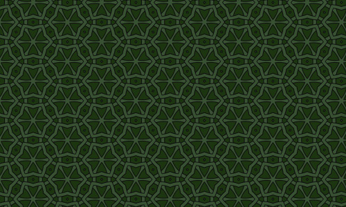Green star patterns