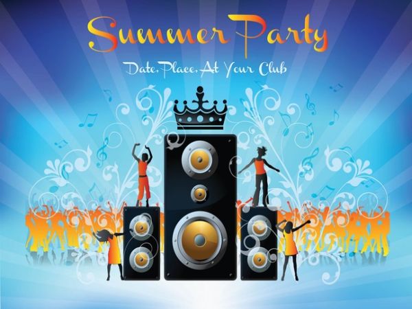 Free Summer Party Vector Download