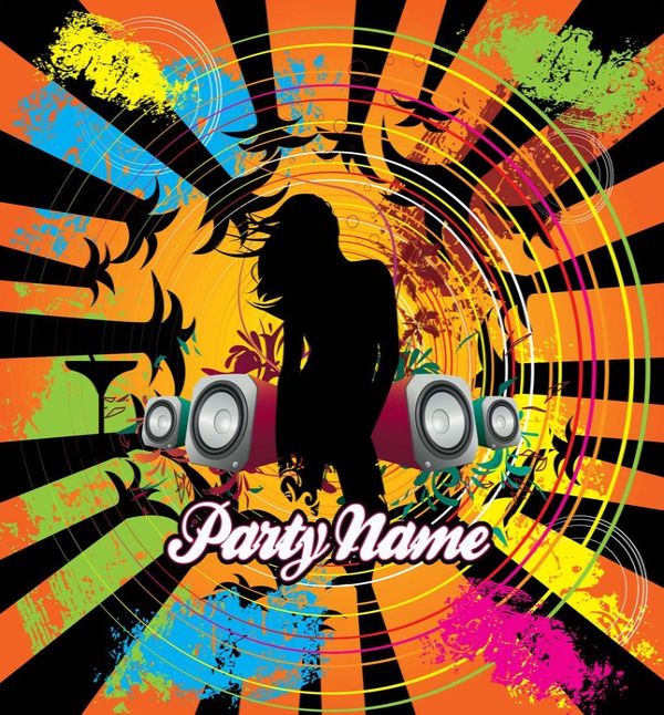 Music Party Flyer Vector